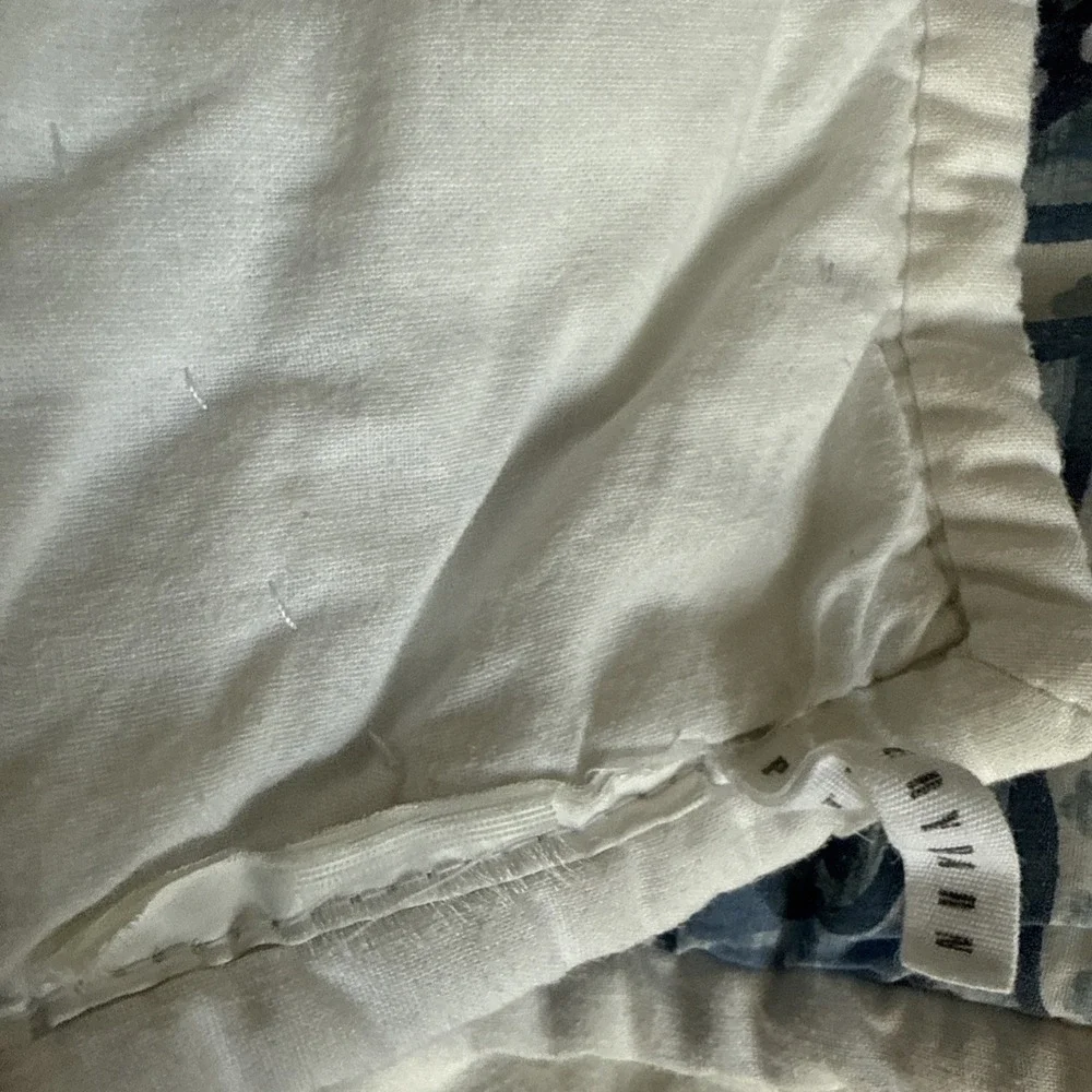Pottery Barn Quilted‎ Blue Full/Queen Coverlet Blanket Standard Sham Set